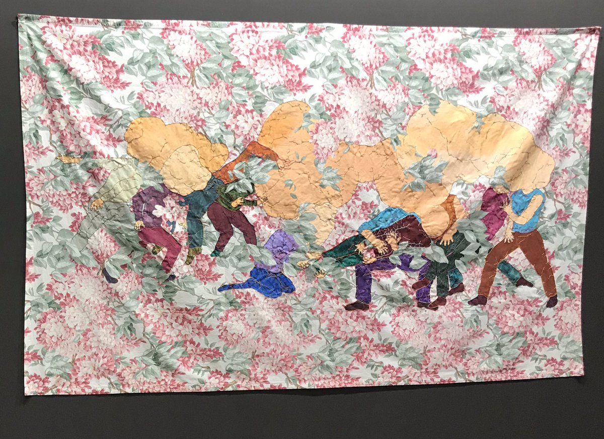 AnsieThread's tweet image. #gozdeilkin @artdubai Celebrating textiles in fine art #textiles #textile #textilewriter