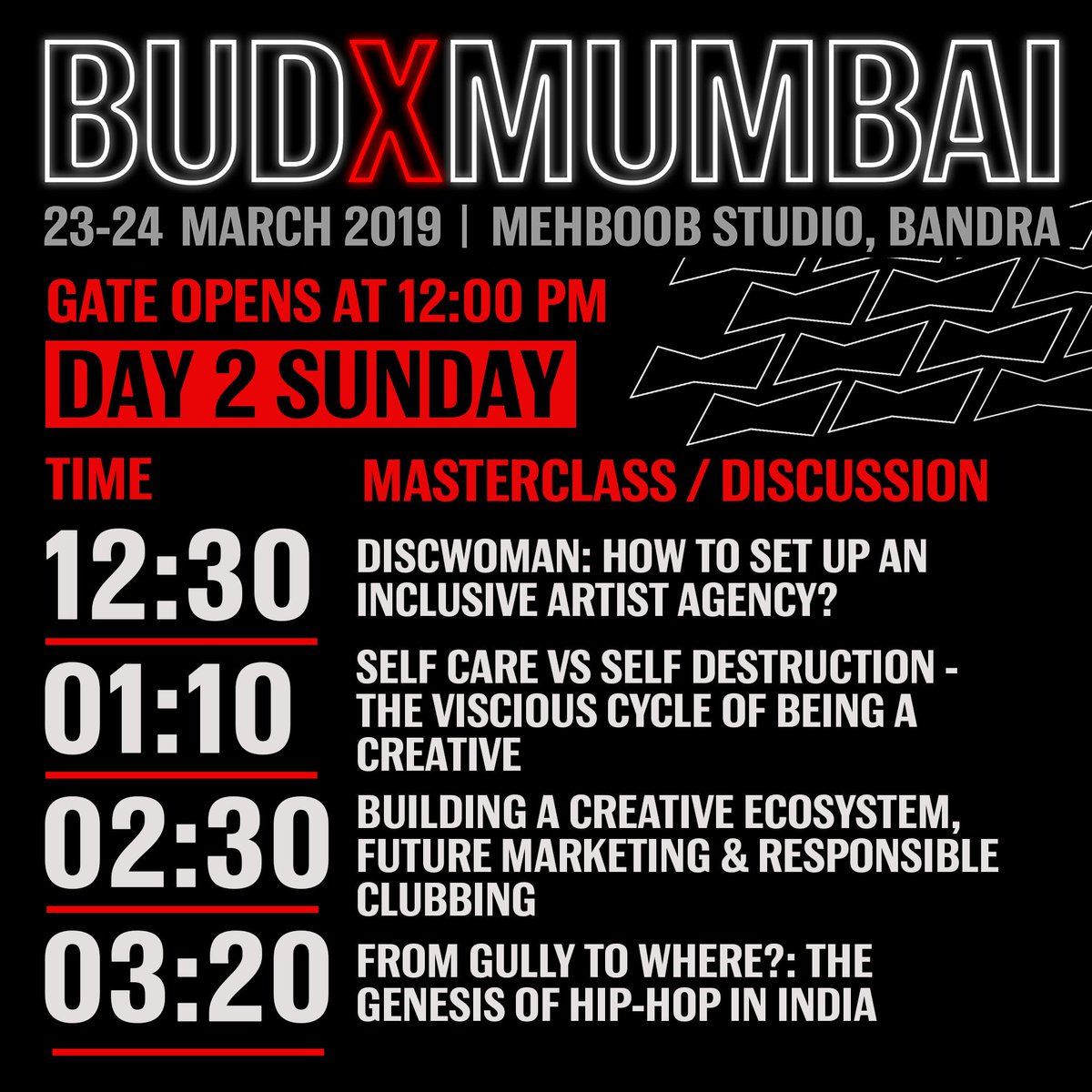 In case you didn't know, #BudXMumbai isn't just about the partying and the gigs!! 😯

They've got some of the best panels and workshops giving out real and genuine insights to our music scene

If you're a proper music enthusiast, this weekend is tailor made for YOU! 😉