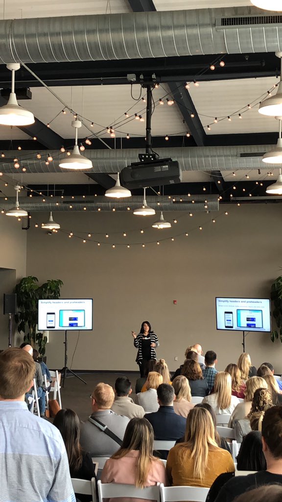 identitypr's tweet photo. Jen Capstraw of @Iterable shares her presentation on The Fung Shui of Modern #Email and stresses the importance of active, rather than passive language in your emails. #EVDET #DigitalSummit https://t.co/j88IzqXsWY