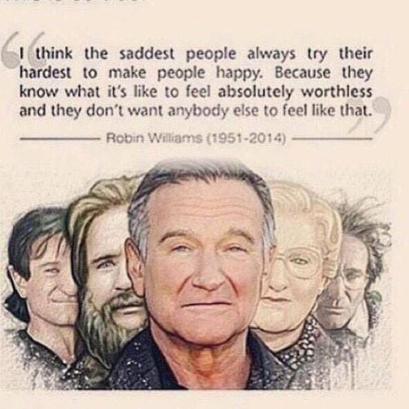 DepressionXperz's tweet photo. Tribute to the late great comedian #RobinWilliams
#RIP #depressionexperts https://t.co/juJuh0871b