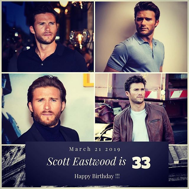 Actor Scott Eastwood turns 33 today !!!    to wish him a happy Birthday !!!  