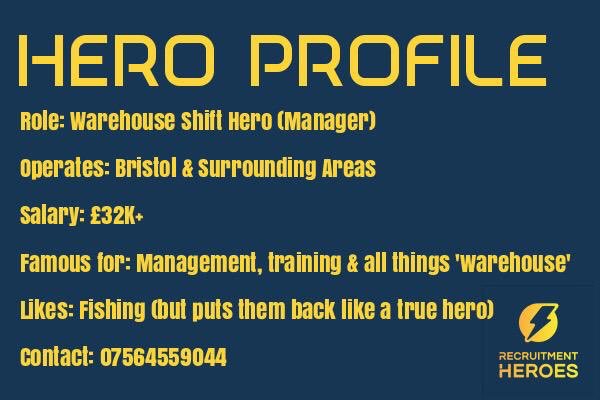 rec_heroes's tweet photo. ⚡TOP SUPERHERO AVAILABLE - WAREHOUSE SHIFT MANAGER - CALL US NOW FOR AN INTRODUCTION!⚡#Warehouse #Manager #Bristol #Permanent #Hero #RecruitmentHeroes #ChallengeAccepted https://t.co/AdmXKDzSUL