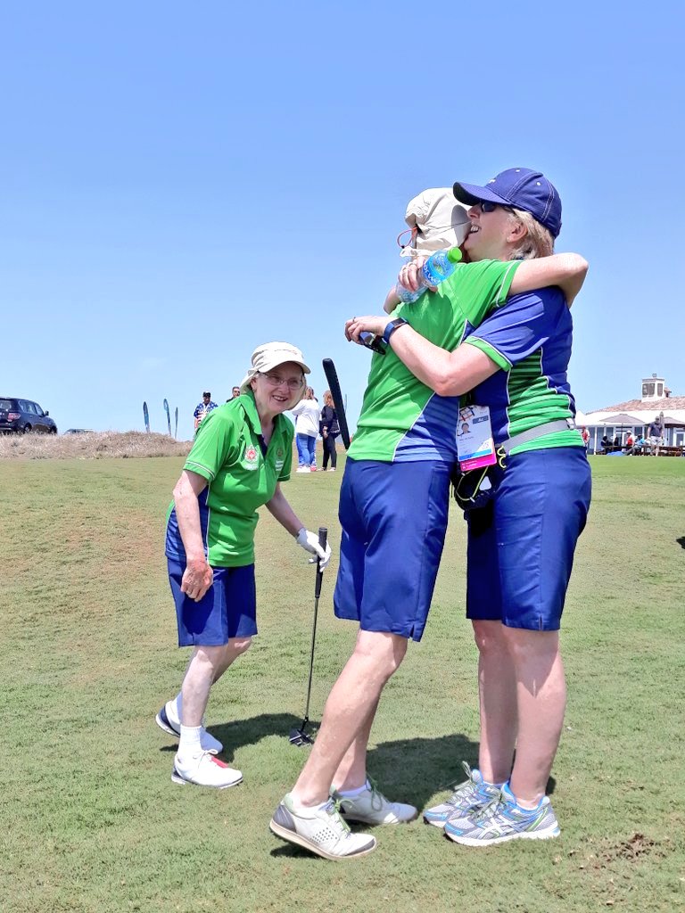 A team that supported each other every step of the way. Pic1:John&amp; Mark sharing their joy on becoming gold medalists <a href="/WorldGamesAD/">Special Olympics World Games Abu Dhabi 2019</a> Pic3:Mark wishing Jill luck before tee off. Pic4:Andrew welcoming Mairead&amp; play partner Jean in off the course <a href="/SOIreland/">Special Olympics Ireland</a> ☘⛳