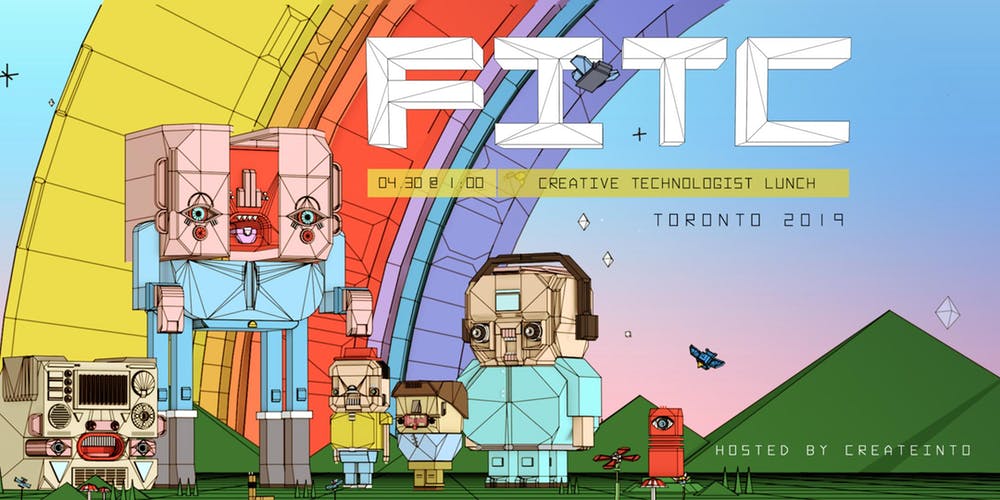 FITC's tweet photo. It's the @CreateInTO Networking Lunch @ #FITCToronto 2019!
Get to know your fellow creators, makers, jacks of all trades over lunch with your host @Egnaro and speaker guests @jaredrawk @stevemartell @emiliebaltz and @Synthestruct  
Tickets available now!
https://t.co/QrDpAHTPHI https://t.co/KbUjSmpjmQ