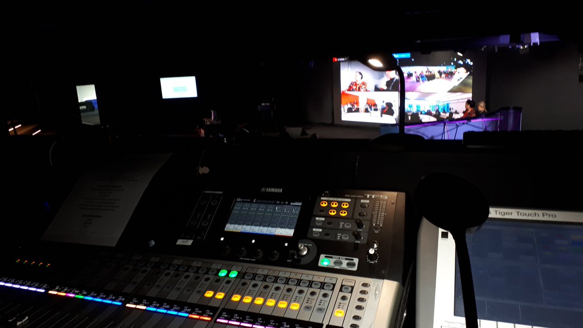 Having a blast running the audio for a transatlantic live stream for @ukfast #solidarityintech #sittoc19