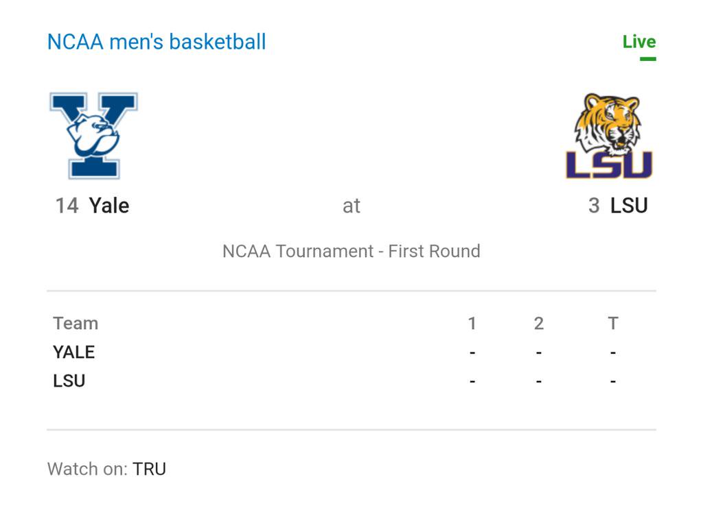 Exciting match underway between a school under FBI investigation for paying players and a school under FBI investigation for getting paid by players.