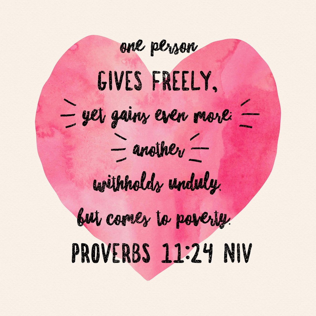 ontherisetalk's tweet photo. When we give freely and from the heart it not only impacts the person we are giving to but it affects our heart as well. God knows that in order to keep us humble and grateful, generosity is required.
⬆️ Keep Rising!
#proverbs #wisdom #getwisdom #growinunderstanding #generosity https://t.co/SGlmpEoqjv