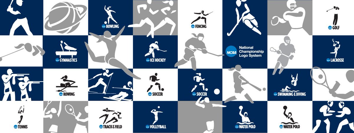 Axiomport's tweet photo. #MarchMadness is here and it reminds us of how much fun we had creating the @NCAA Championship Logo System a few years back. Inspired by the Olympic pictograms, the system provides a uniform method of branding the 88 #championships while enhancing the NCAA brand. https://t.co/1GqD6HvaYE