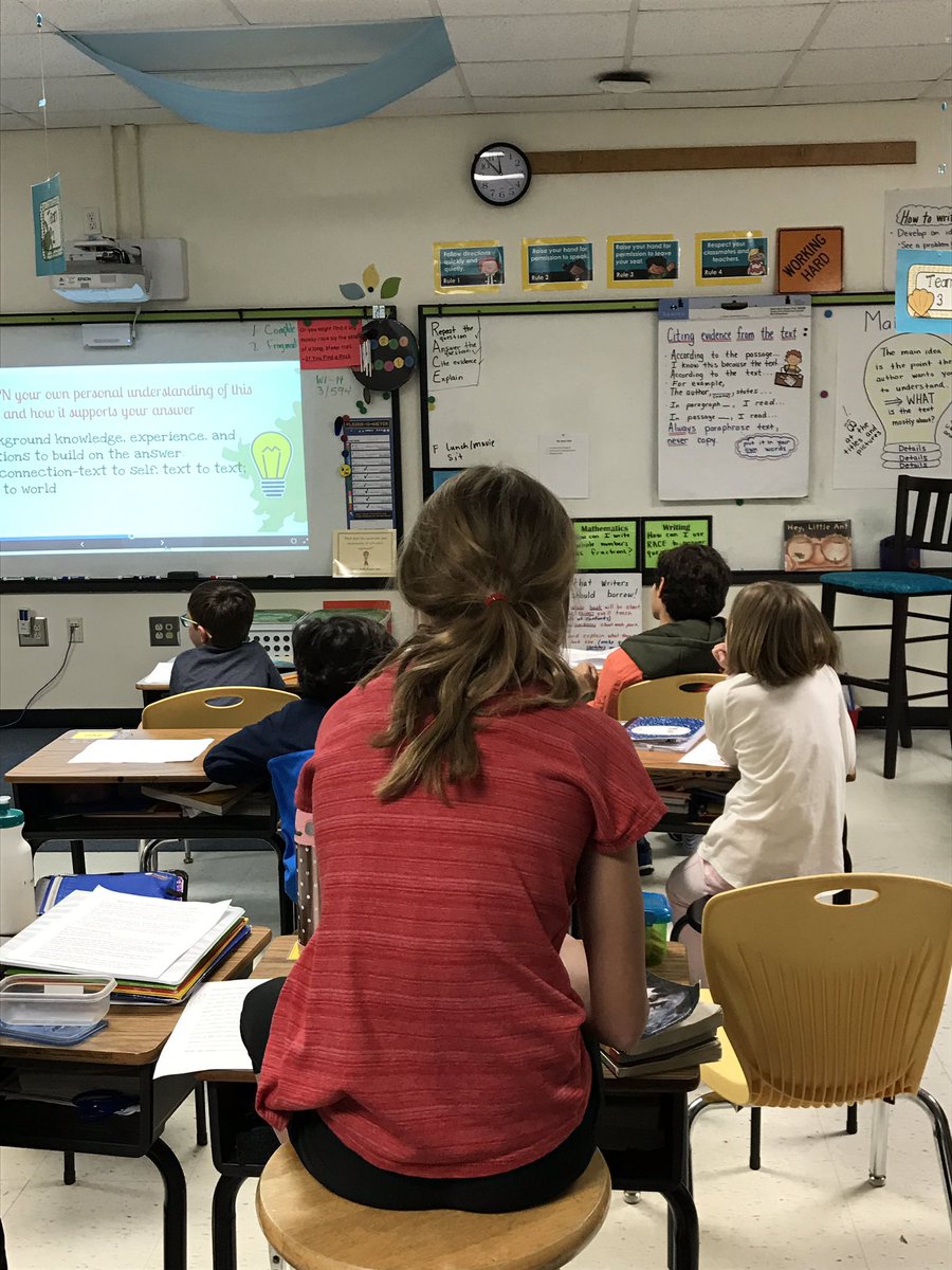 SHE_Atkinson1's tweet photo. Loved getting a glimpse into the 3rd grade world of writing! Flexible seating, student opinions, all good things! #pawsandshare https://t.co/b7WHphcH8D