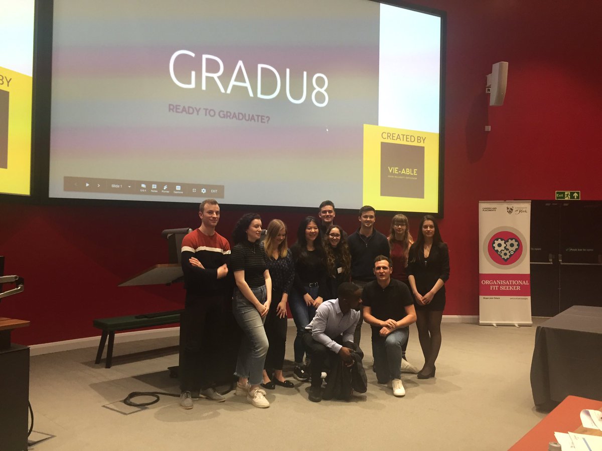 VIE- able presentation of Gradu8  - well done team #YorkAwardLeaders