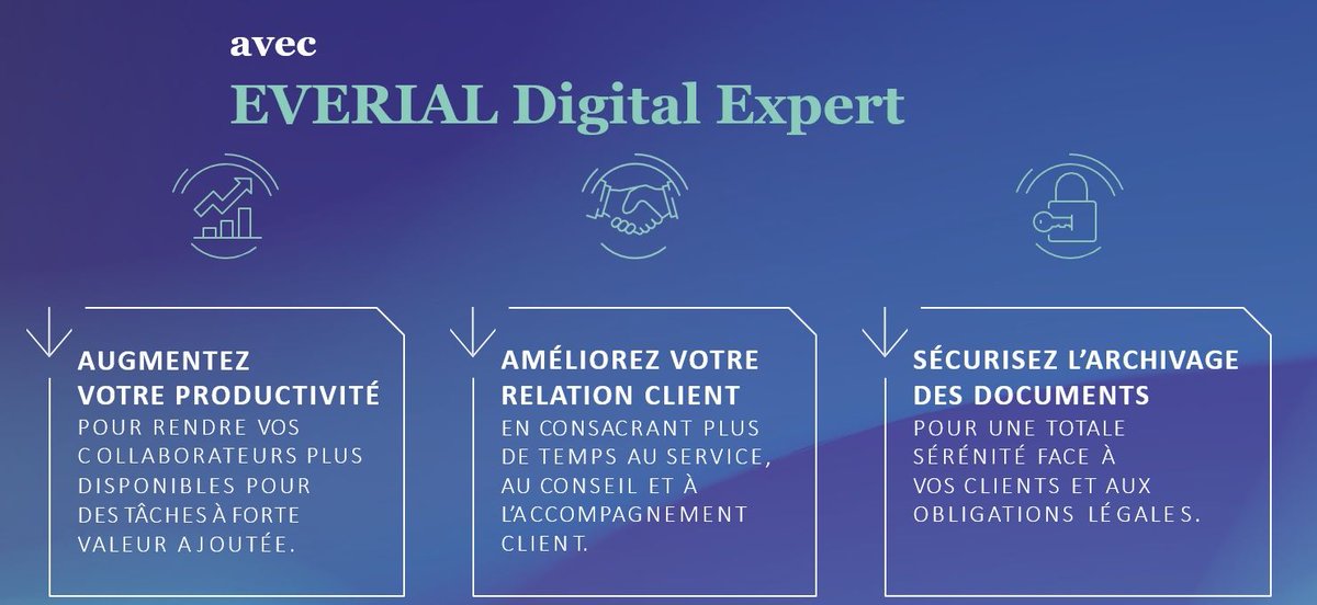 PatrickDebras's tweet photo. @Groupe_EVERIAL | Save the date : 25/03/2019. Nouvelle version du Pack GED Profession Comptable et devient Everial #DigitalExpert en SaaS ou en Concession de Licence https://t.co/EDrKh1yak5
