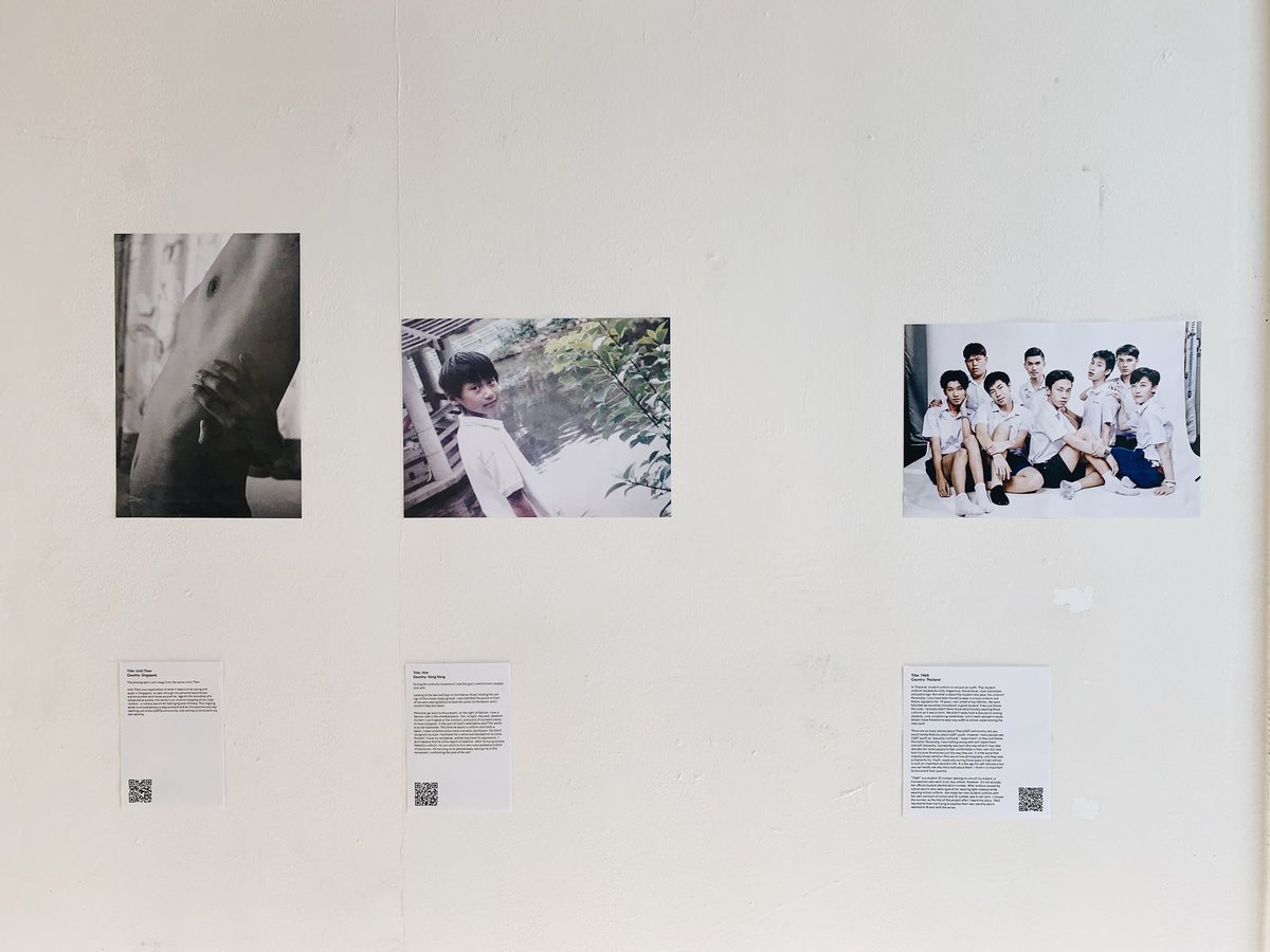 junewatsamon's tweet photo. Exhibition — #OurLivesElsewhere
1 - 10 Mar 2019, Amsterdam
.
One photo from my 7465 series and its story are featured along with photos & stories from other #LGBTQ Asians at the exhibition about #AsianQueer life. Kudos to Darunee the curator.
#7465uniform #queerart #lgbtart https://t.co/6eVIvr6rqG