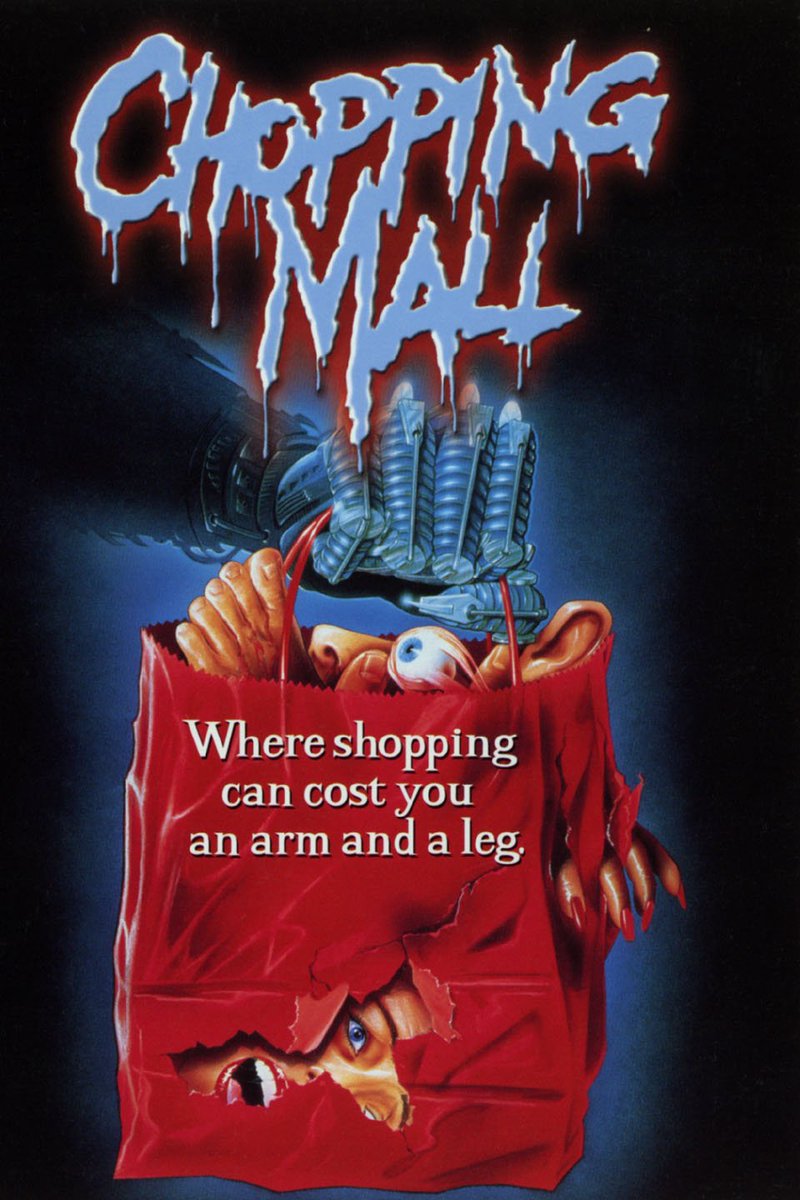 EugWSerra's tweet photo. On March 21, 1986, CHOPPING MALL was released! #ChoppingMall @Kellimaroney @barbaracrampton #TonyODell #RussellTodd #KarrieEmerson #NickSegal #JohnTerlesky #SuzeeSlater #PaulBartel #MaryWoronov #DickMiller #GerritGraham #JimWynorski #MelWelles #Killbots #1980sHorror https://t.co/DzcPzoAqCP