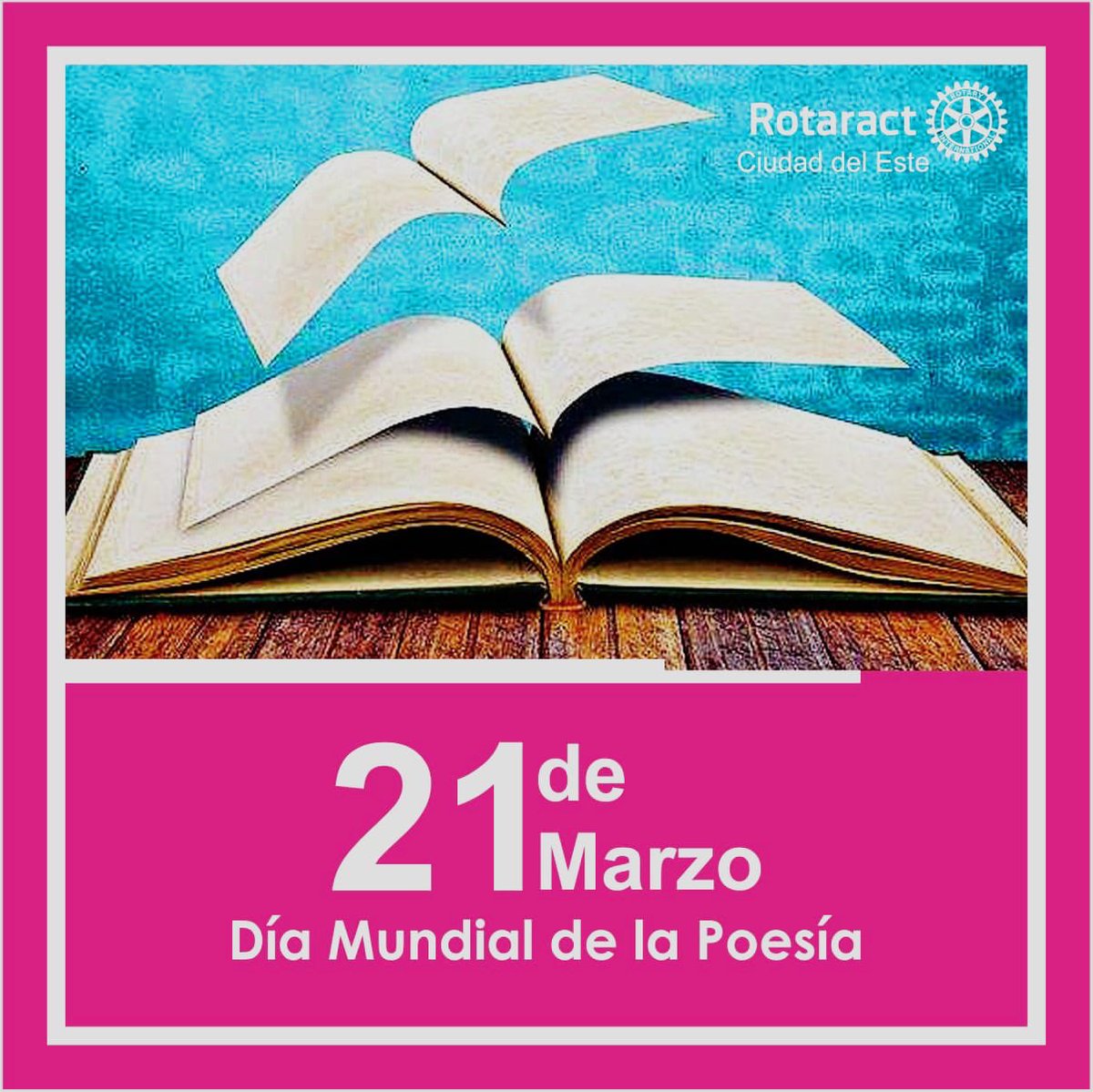 Día Mundial de la Poesía
El 21 de marzo se celebra el Día Mundial de la Poesía, con el objetivo de apoyar la diversidad lingüística y dar la oportunidad a las lenguas amenazadas de ser un vehículo de comunicación artística en sus comunidades respectivas.