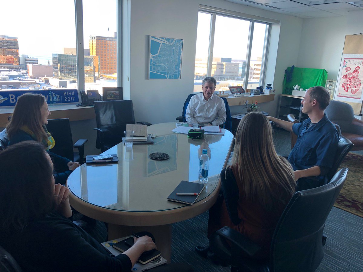 brendanbabb's tweet photo. TBT to Bennett Midland's @Stacy_Klingbeil visiting @ANCInnovation #iteams. She provided human centered design training, helped us test out food insecurity prototypes, and met with @mayorethananc to discuss our progress. Thanks Stacy! @BloombergDotOrg @BloombergCities @rasmuson https://t.co/kMkeBvuPB9