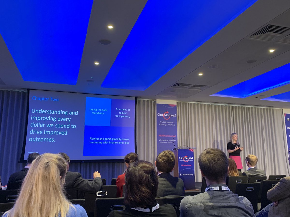 rlegrange's tweet photo. Hearing about how IBM has equipped their marketers to report, and also allowed sales to look at the same data at same time. The reporting tool is used by 5,000 marketers globally. #B2BGetStacked https://t.co/BFYJCaP8pd