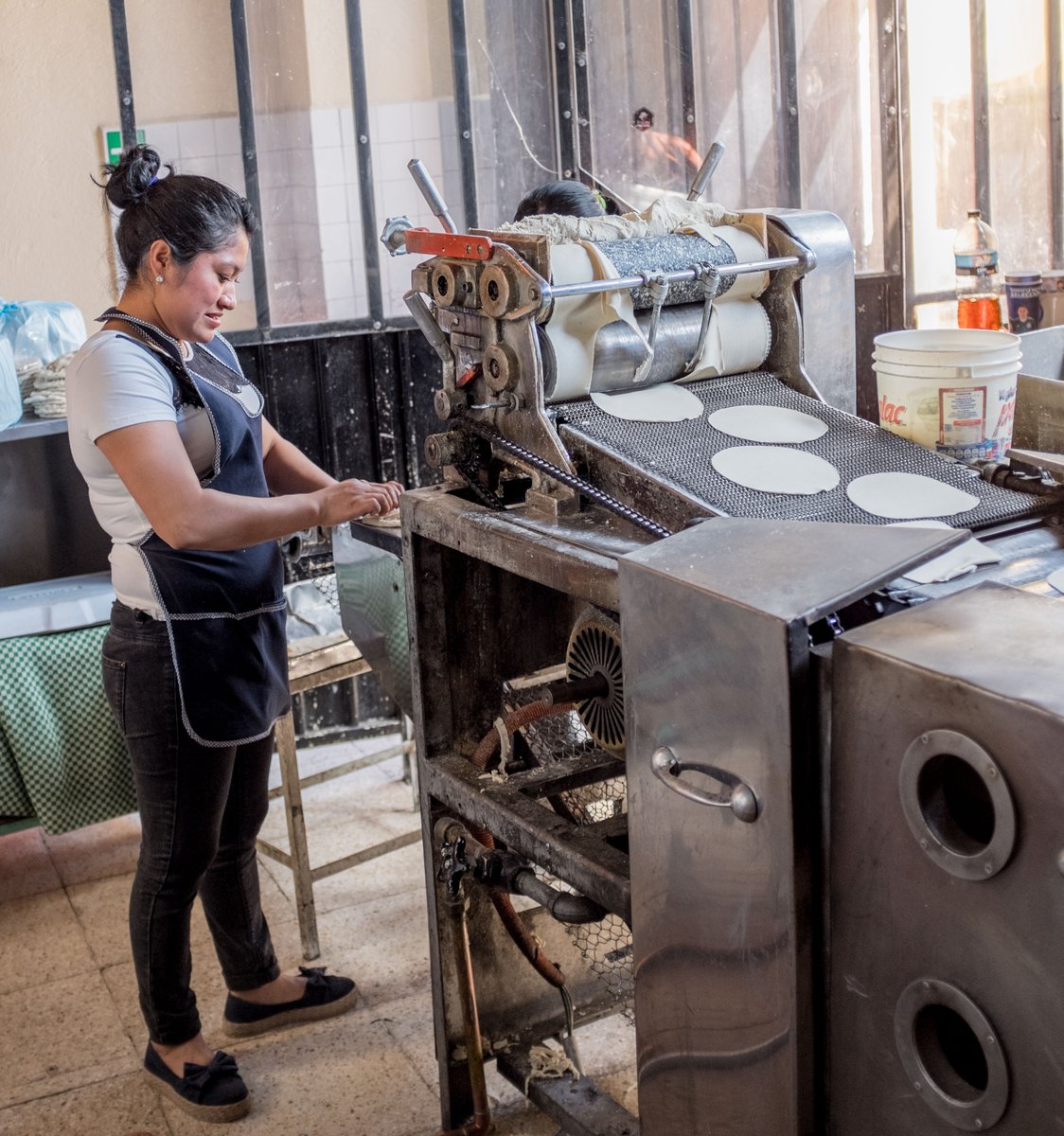 Hoping to have our tortilla machine in action soon!  For now just getting inspiration from some of Mexico City's finest. ....