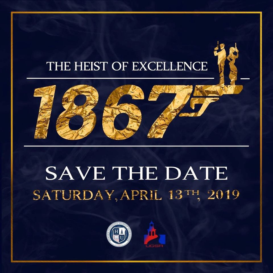 HowardUGSA's tweet photo. The heist of excellence is coming...April 13th, you won’t want to miss it. https://t.co/MuC2iEh5gn