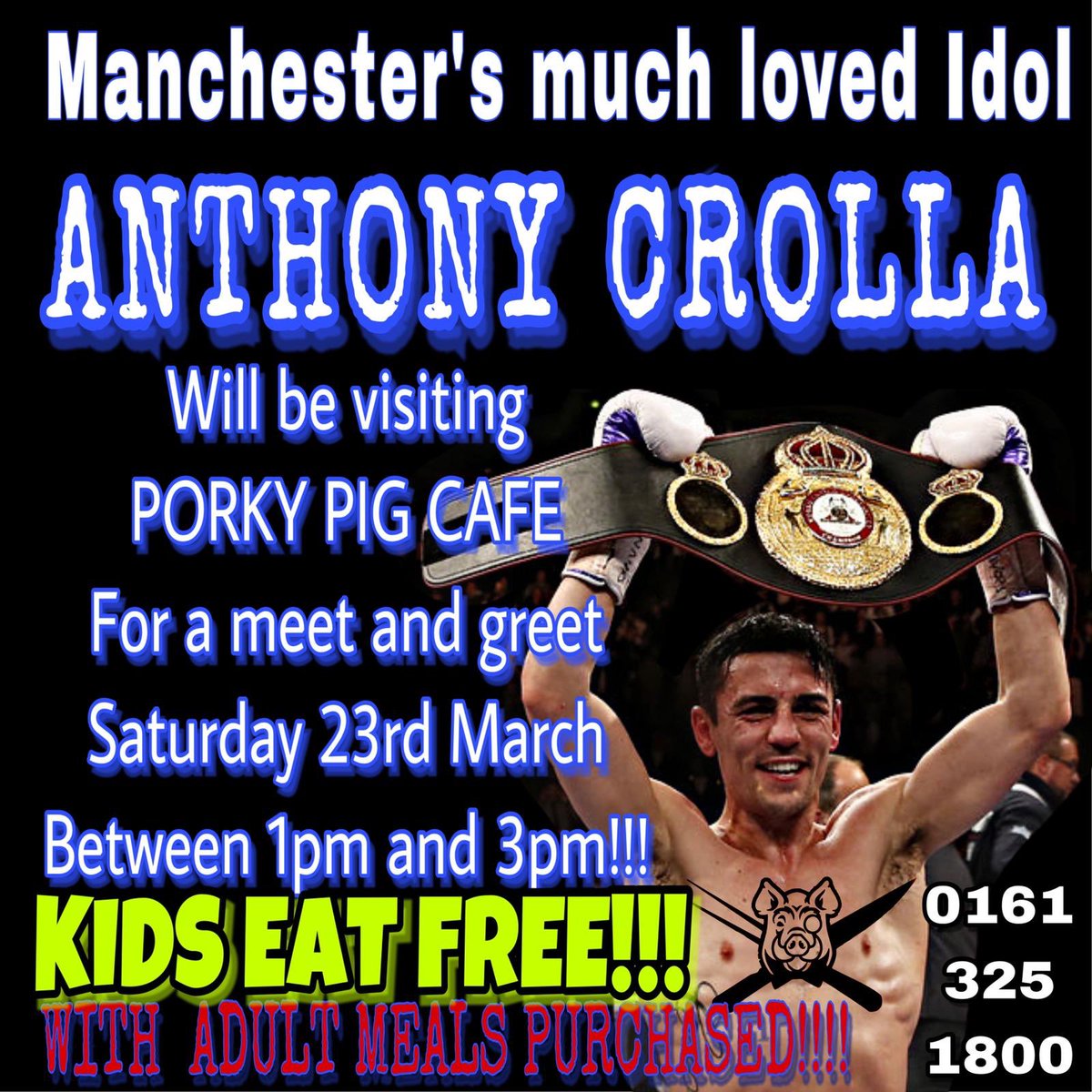Porky pig are very excited for this Saturday bring along your kids as they eat free and try out our NEW YORKSHIRE PUDDING GELATO SNICKERS ICE CREAM ❤️❤️❤️ 🐷🐷