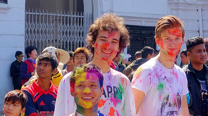 AYCJanakpur's tweet photo. Holi, one of the most important festival in Hinduism, is mainly  celebrated at India, Nepal and other Indian immigrant communities around  the world. However, as for the best place to experience Holi, Janakpur  will never let you down!
 😘😘😘😂😜Happy Holi in Advance... https://t.co/Gysr9Fa15H