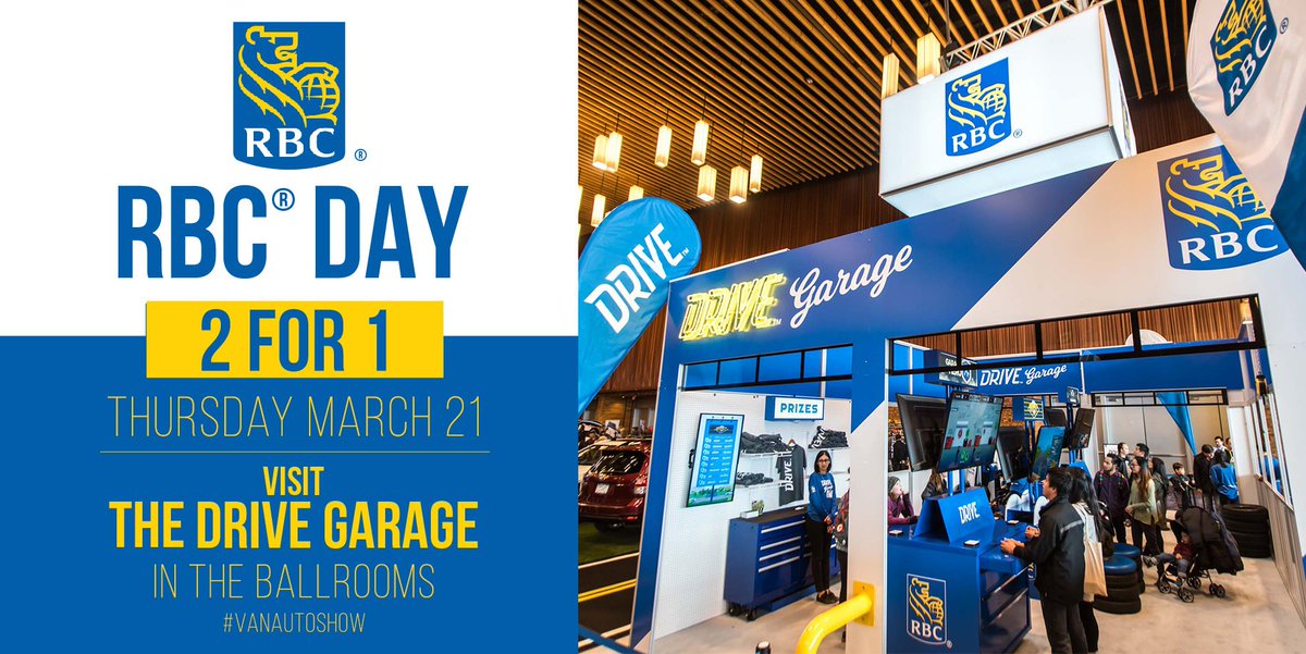 VanAutoShow's tweet photo. Today is #RBCDay! @RBC clients get 2for1 tickets all day when they show their client card at the box office! Open 10AM - 9:30PM https://t.co/ki4TO1nxzZ https://t.co/NXieIT5ZA9