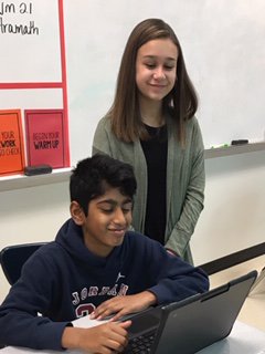 CuthbertsonMSNC's tweet photo. Beta Club students providing morning tutoring to 6th Grade AIG students #TutoringTime #BetheBest @AGHoulihan https://t.co/UpmKE5OfR6
