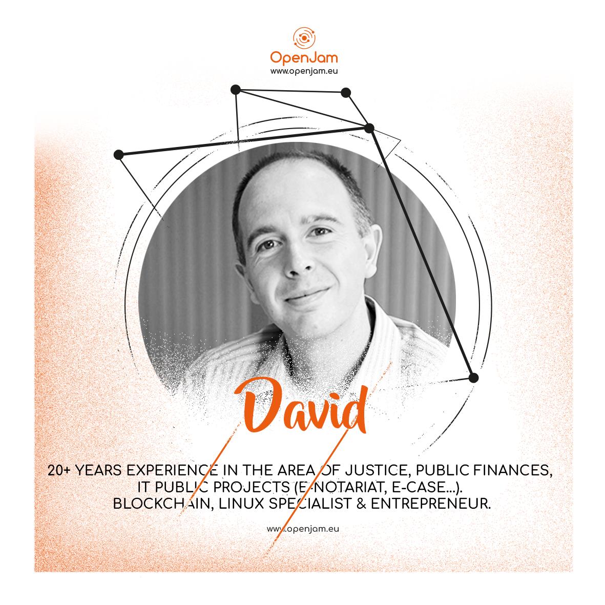 OpenJam_EU's tweet photo. 💥Today, we introduce David, recognized as a LegalTech expert, he's also a legal professional and a Blockchain developer, but above all, a passionate entrepreneur. David has created the companies Techmedev and Ibox Team which are supporting our various projects including OpenJam. https://t.co/OlP6jRrp0M