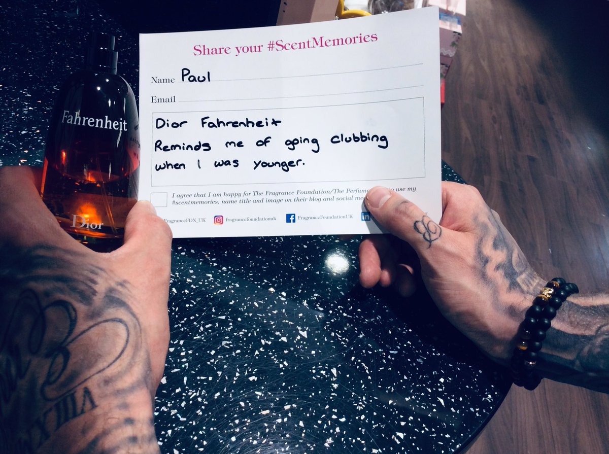 TpsBasildon's tweet photo. This customer sharing their scent memory with us today! Dior Fahrenheit reminds him of when he was younger going clubbing. 
@TPSPeople @FragranceFDN_UK @michelle_tyson1 
#NatiolnalFragranceWeek #TPSNFW https://t.co/Q2USz3Q13O