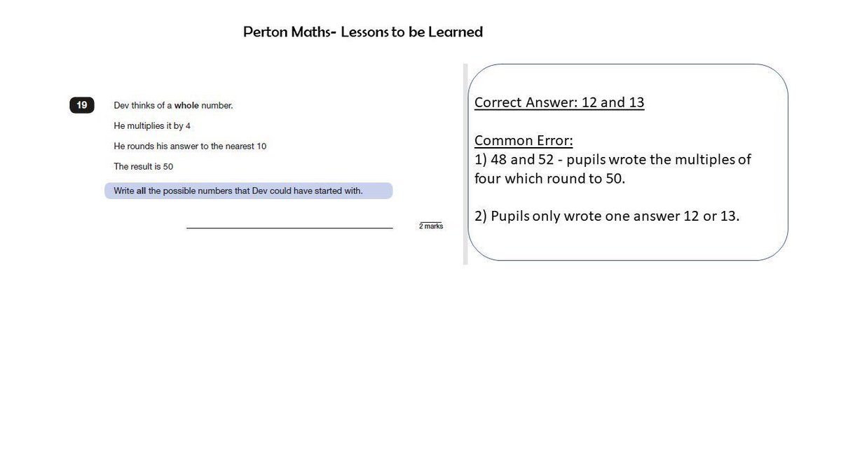 PertonMaths's tweet image. Some more #lessonstobelearned for Year 6 .
#PertonMaths