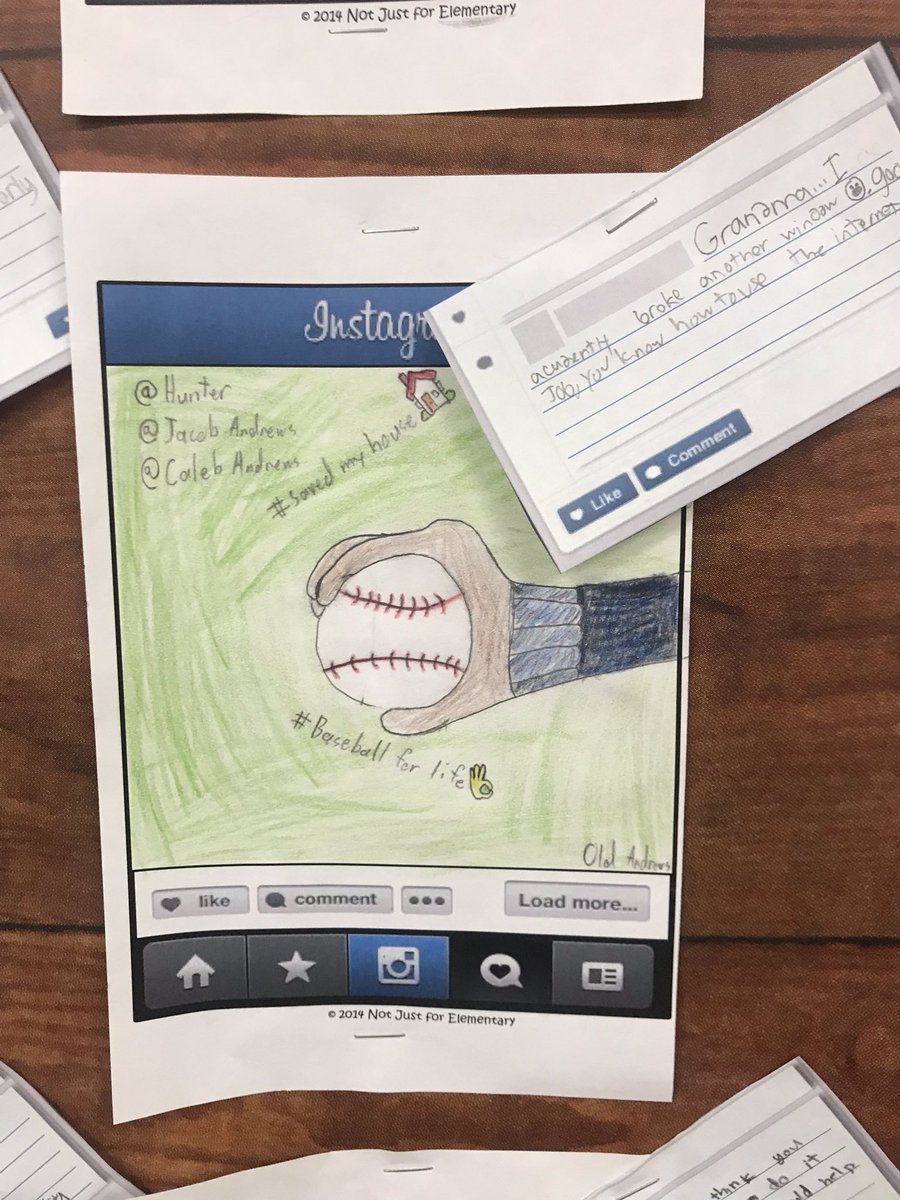 today my students created <a href="/instagram/">Instagram</a> posts for a character in our weekly story! They really took on new perspectives in such a creative way!! #pointofview #fifthgradeeverything #fabulousinfifth