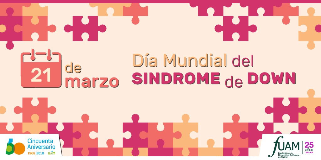fuam_uam's tweet image. Terminamos el día destacando la Cátedra UAM-@fundacionprodis y su programa #Promentor cuyo objetivo reside en dotar a jóvenes con #discapacidad de una #formación que les permita su #inclusión en el mercado laboral ➡️ bit.ly/2BATyHF 🧦
/ #DiaMundialdelSindromedeDown