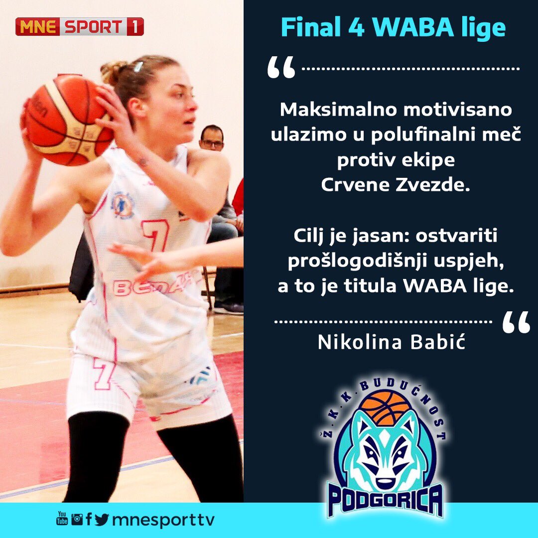 mnesporttv's tweet photo. Subota, 15h, MNE sport 1! https://t.co/EvHi4Dw93K
