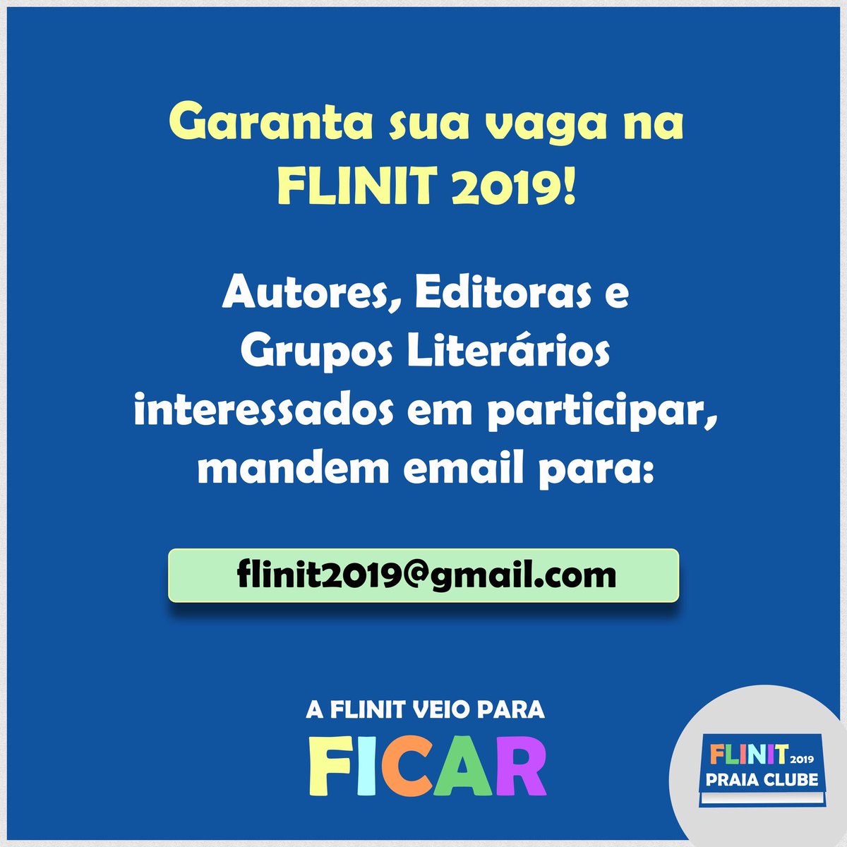 flinitoficial's tweet photo. Você pode fazer parte da maior feira literária da cidade! Vem garantir sua vaga como expositor literário ou gastronômico. 📚🍽 #flinit #niterói #rio #literatura https://t.co/D2O0zDYHyO
