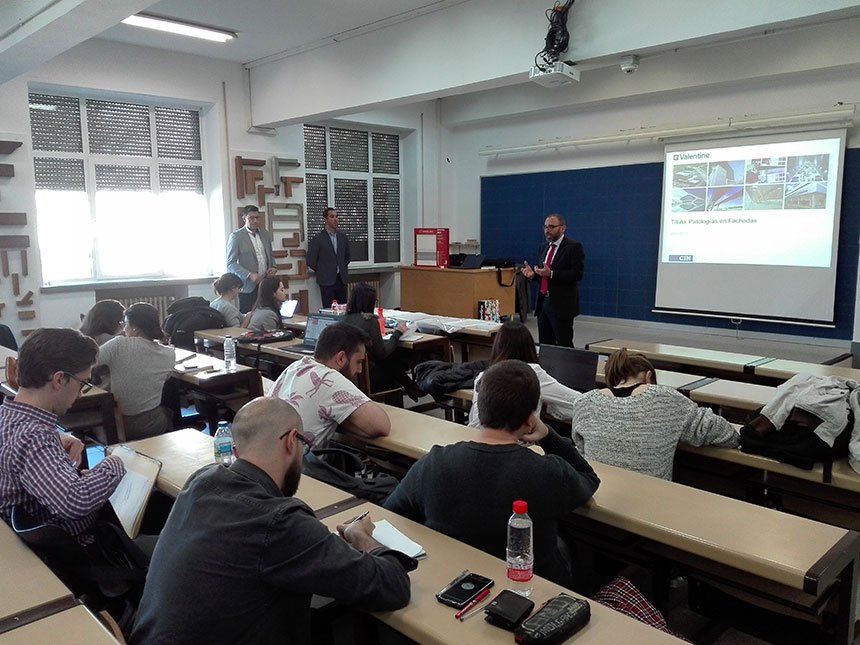 MasterMejorr's tweet photo. Esta semana ha tenido lugar la conferencia titulada Patología de Fachadas, junto a una presentación de productos a cargo de la empresa de pinturas y revestimientos Valentine. https://t.co/TK9A1J6hc6
