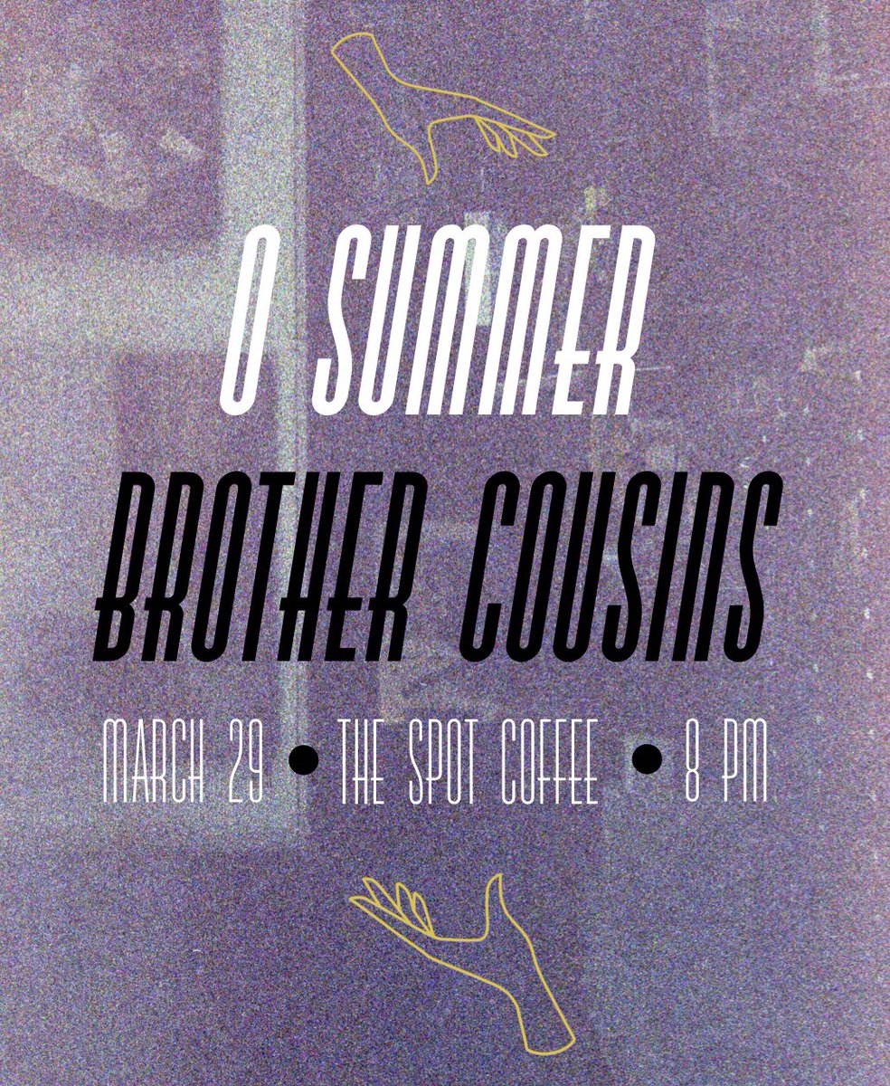hey, friends. long time no see. we’re playing in chattanooga next friday. new songs, eager hearts. come and give us a hug. xx