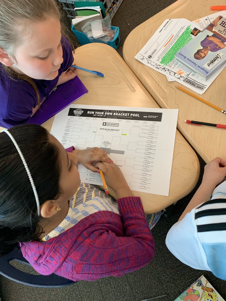 MissB_RES's tweet photo. Having a little March Madness fun with our Region studies!  The reasons for some of their selections is greatness! 😂😂 @RidgeviewKISD #MarchMadness2019 #regions https://t.co/ov3RLlcrJt