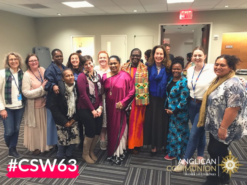 AnglicanWorld's tweet photo. When the @ecumenicalwomen final advocacy dinner provides an opportunity for all these amazing #Anglican women to hang out together! #AnglicanCSW #CSW63 #Anglicans https://t.co/O9aluPCgAL