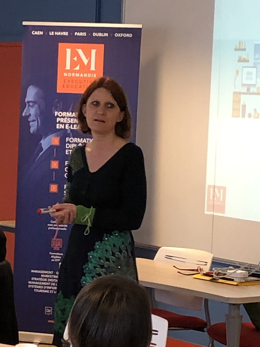 #EMNormandie Caroline Diard , Professeur associée en Management des Ressources Humaines et Droit de #EMNormandie intervient ce soir auprès du réseau #andrh du Havre sur le thème : le télétravail : entre autonomie et contrôle
