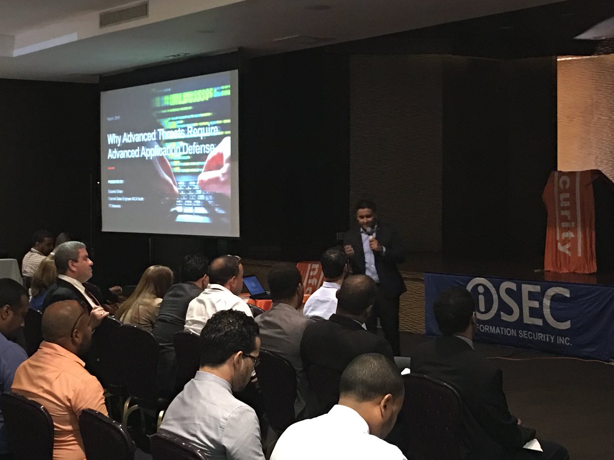 EDUARDOELINAN's tweet photo. Why Advanced threats requiere Advanced Application defense #Awaf  #F5NetworksLATAM #Infosecurity #SantoDomingo https://t.co/6LYn50rvxh