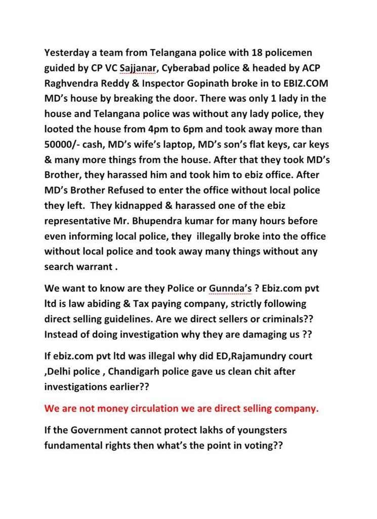 KalwaleAvinash's tweet photo. #justiceforebiz https://t.co/F1XphDia6O