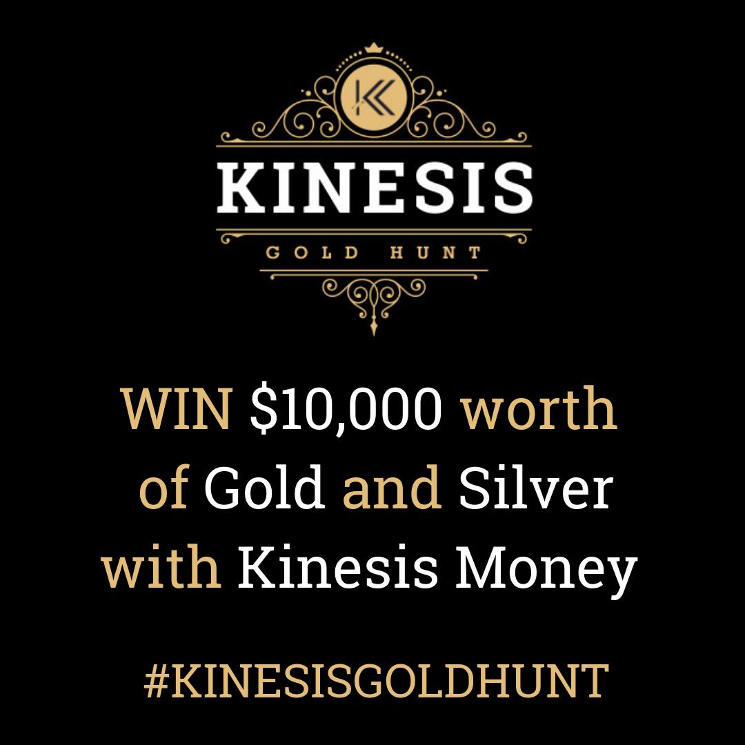 ⏳The #KinesisGoldHunt competition ends March 25th, 2019 but don't worry, there is still time to get your entries in!⏳

Head to ✨ kinesisgoldhunt.com ✨ to answer all 5 questions!

💰Win a share of $10,000 worth of physical Gold &amp; Silver!💰

#cryptocurrency #blockchain