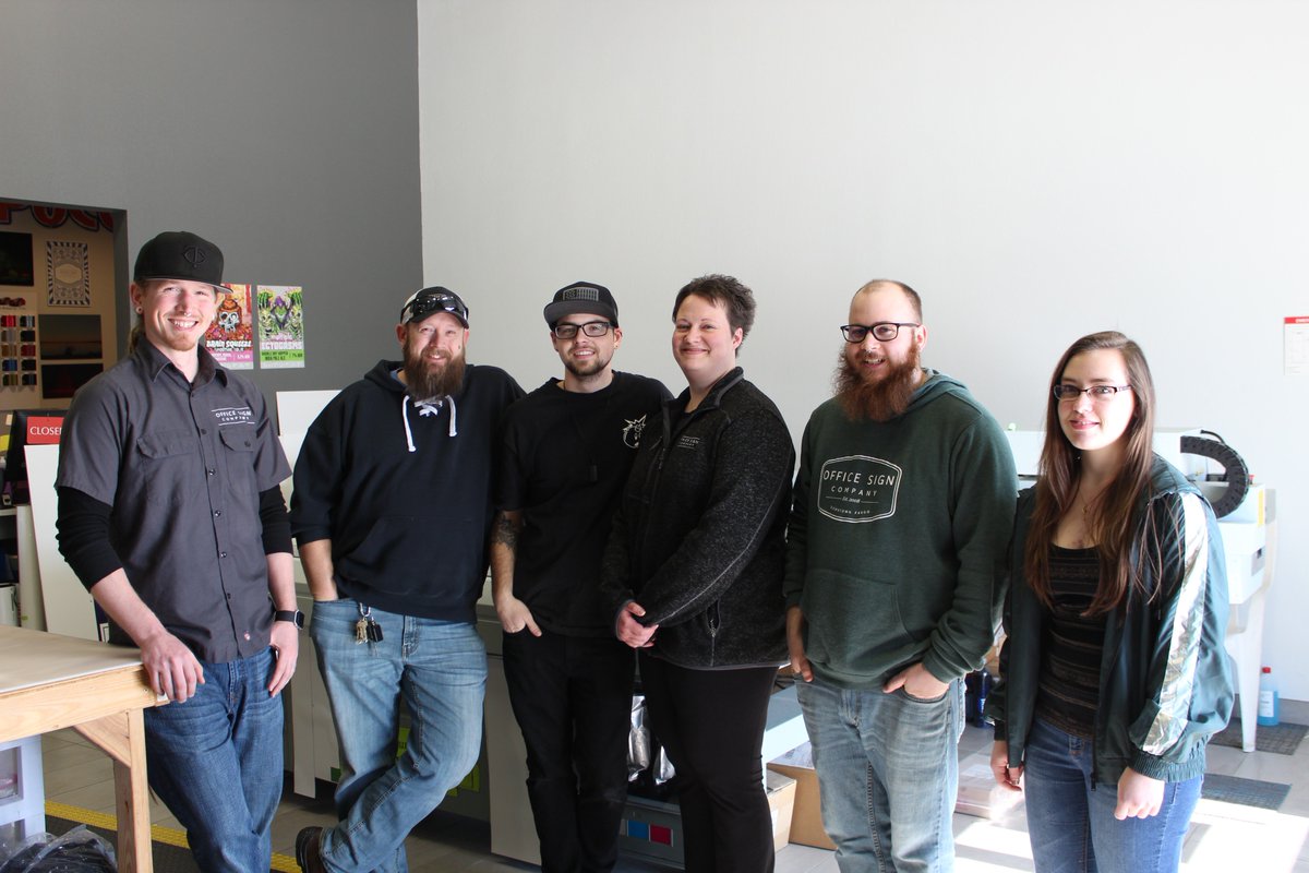OfficeSigns's tweet photo. Day 4 of #ProductionAppreciationWeek features our Vinyl Gurus! 🥳

Read the #blog below to learn more about each individual's exceptional contribution to OSC. Huge thank you goes out to each one of them! We appreciate you more than you know.

https://t.co/NqGMbiJXYT https://t.co/lvyWYAH88n