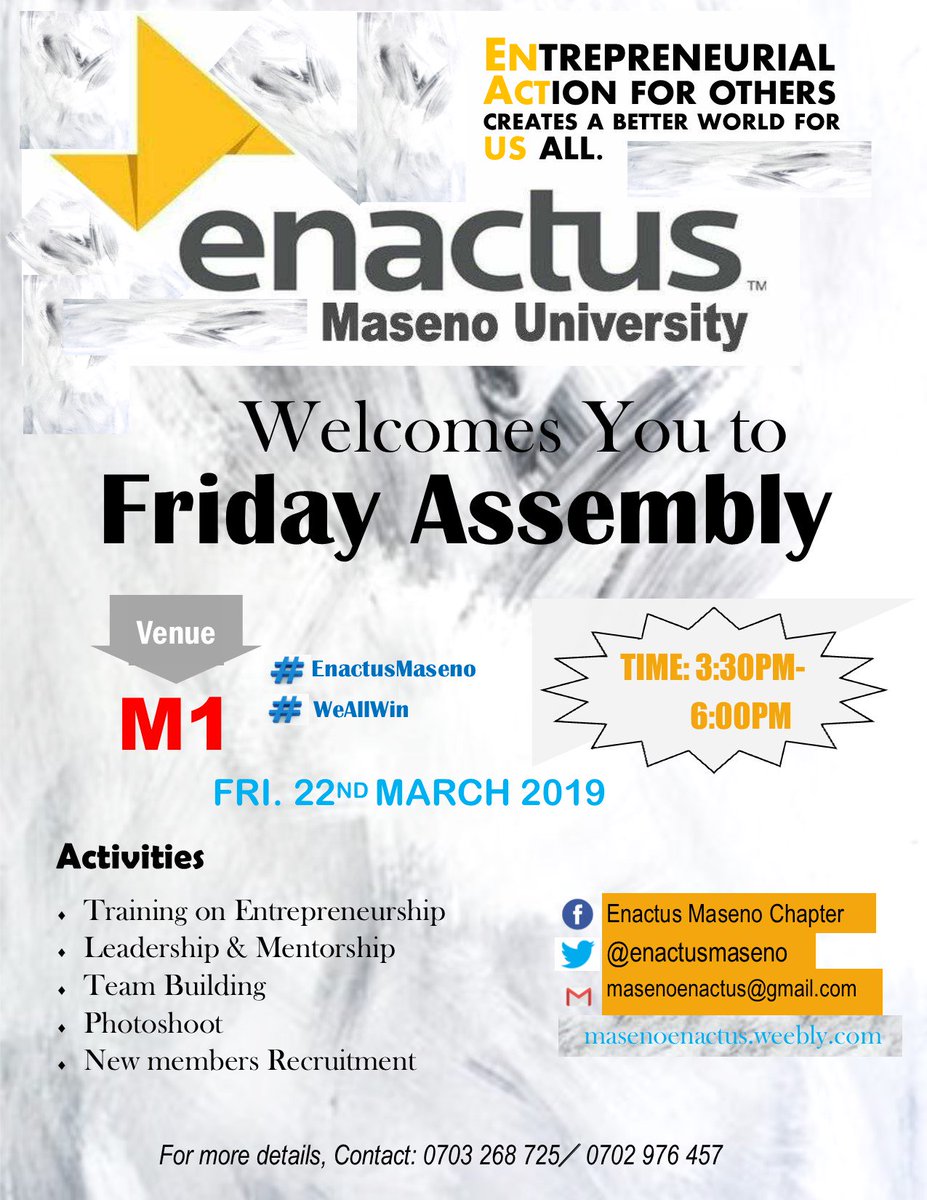 Let's talk business <a href="/EnactusKenya/">Enactus Kenya</a> #EnactusMaseno #WeAllWin
