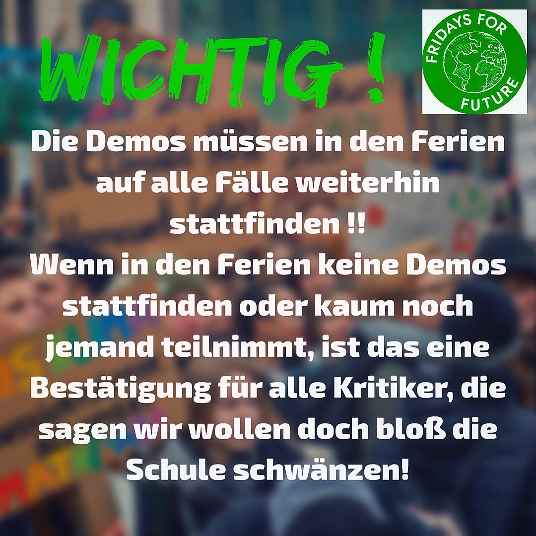 Fridays for Future Gelsenkirchen (@fff_ge) on Twitter photo Da der Erste Freitag in den Osterferien der Karfreitag ist und sowohl Donnerstag als auch Samstag Feiertage sind, muss bestenfalls eine „Ersatzdemo“ stattfinden! Da der Erste Freitag in den Osterferien der Karfreitag ist und sowohl Donnerstag als auch Samstag Feiertage sind, muss bestenfalls eine „Ersatzdemo“ stattfinden!
