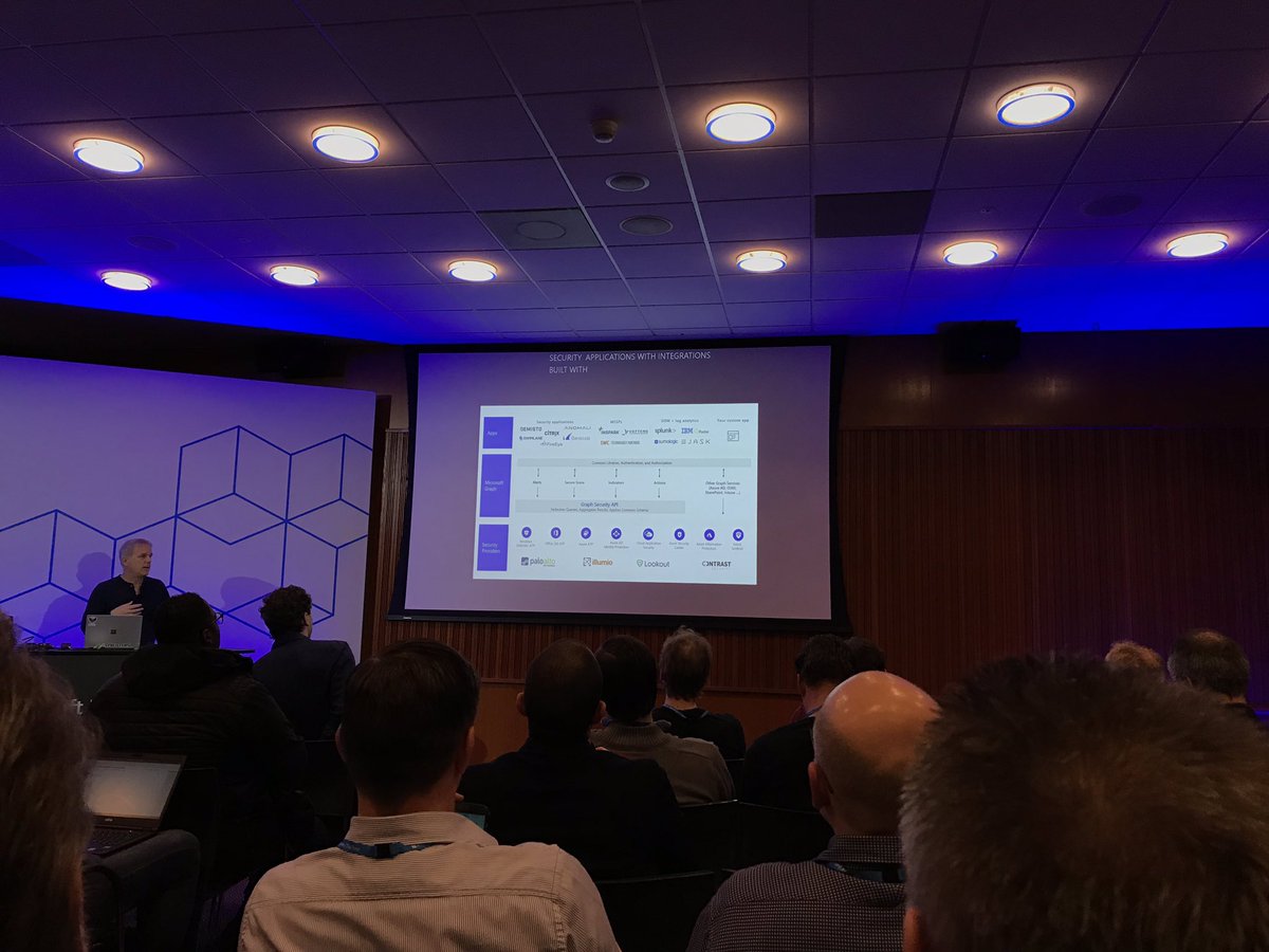 DWeda's tweet photo. Look how cool @we_are_inspark was mentioned in the talk about the MS security graph API @sdaelemans @DerkVanDerWoude :-) https://t.co/OlWQvz0HRx