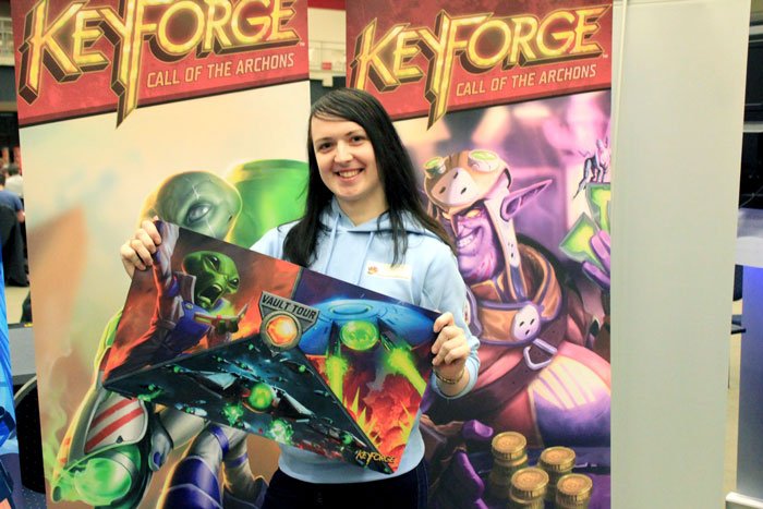 FFGOP's tweet photo. Hoping to attend a #KeyForge Vault Tour? Here’s a chance to learn from the best—our interview with the Vault Tour winner from Eindhoven, Rachael Trimble!
#KeyForgeOP
https://t.co/JqNMxLhRCw https://t.co/Ao6aeKMWoO