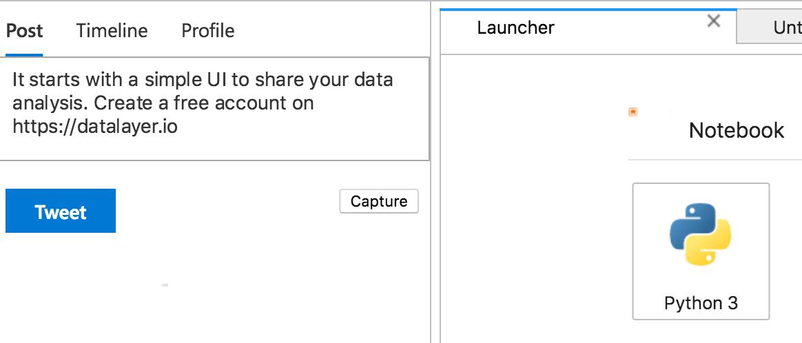echarles's tweet photo. It starts with a simple UI to share your data analysis. Create a free account on https://t.co/WNklTDMJrq #datalayerio https://t.co/e4nez6bhJc