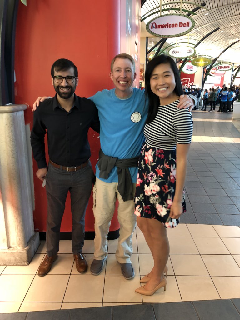 MsClaireGraff's tweet photo. What are the chances we would run into former River Trail students on the 8th grade Savannah trip? So wonderful to meet you, Kathryn &amp; Varin! Both are studying to be PAs @ South University. #RTMSSav2019 #rtmswolves https://t.co/AngBnVxqah