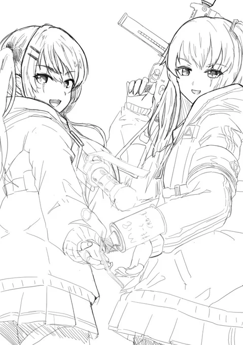 1画面二人も描くと死ぬ(虚弱) 