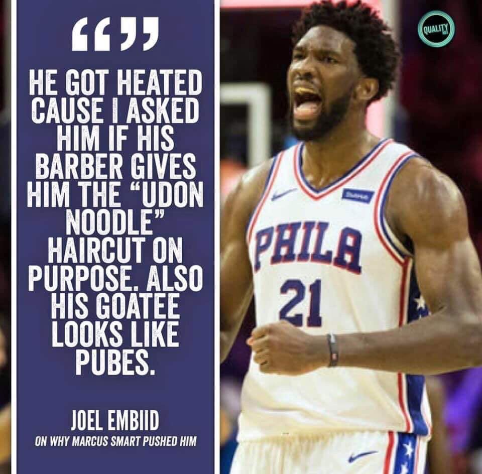 DelcoDelphia's tweet photo. Joel literally never disappoints https://t.co/WzHKQWyJ66